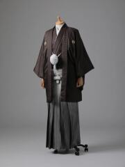 紋付袴　チャコール