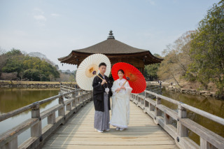 和で撮るウエディングフォト