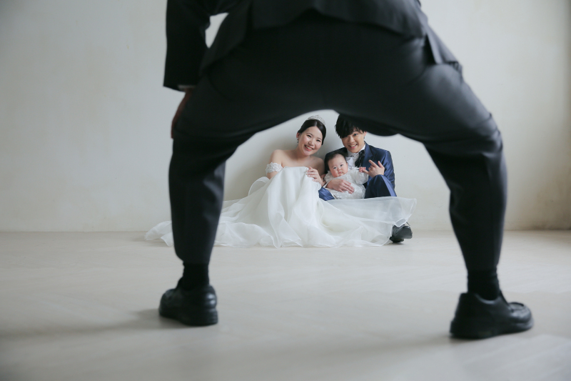 お父様フレームイン