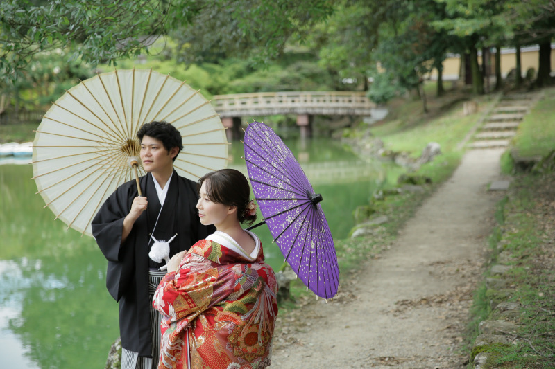 景色を楽しみながら