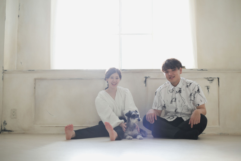 ワンちゃんと一緒に