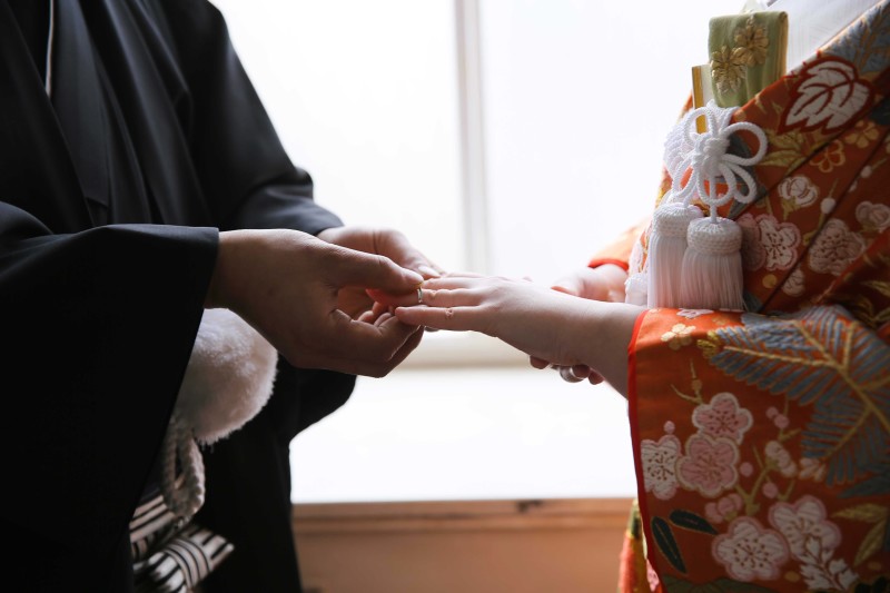 指輪交換、、、