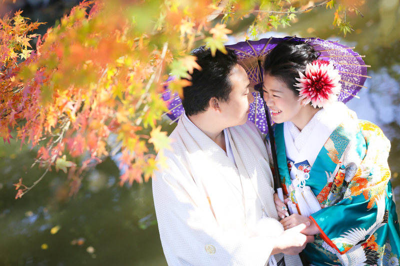 和装ロケーション 白無垢＋色打掛