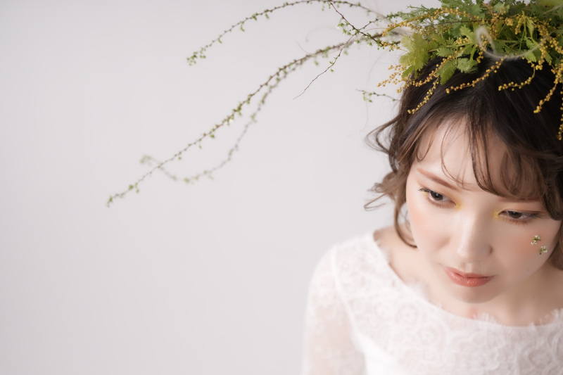 艶肌メイク × カラーメイク