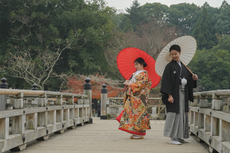 【紅葉】浮御堂和装ロケーション