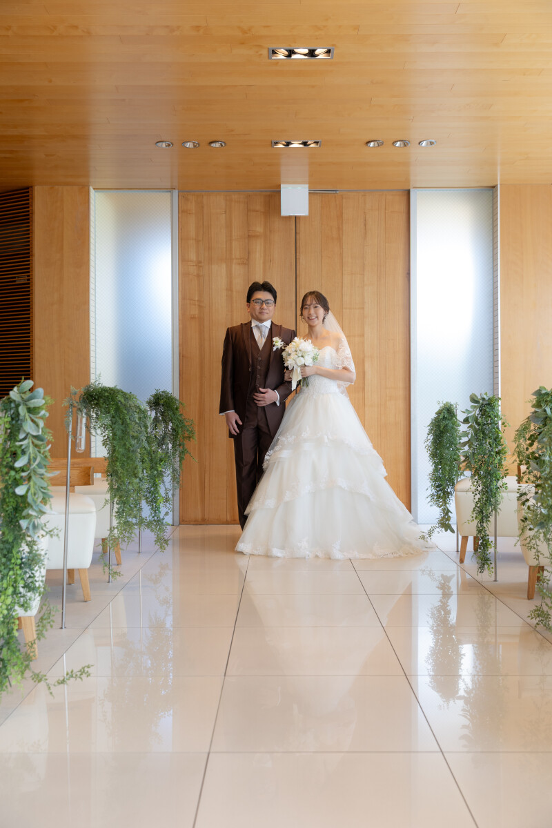 チャペルで洋装撮影