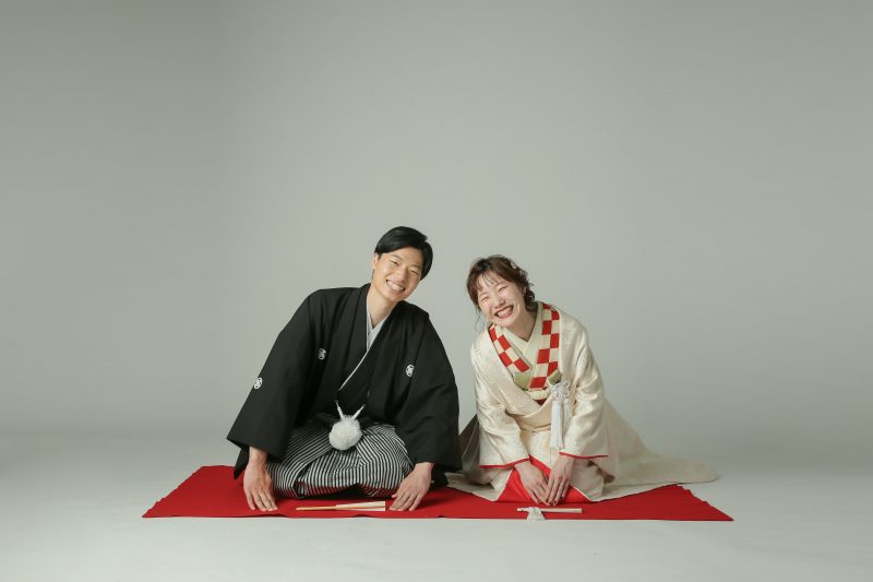 王道の正座ショット!