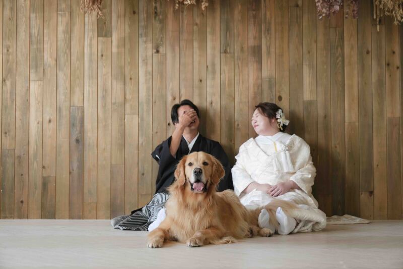 楽しそうなお二人と、カメラ目線のボク♪