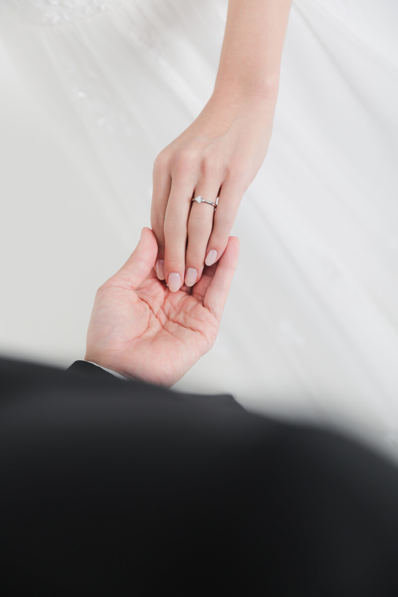 指輪を主役にしたディテールカット