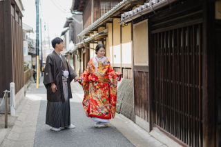 和装奈良公園＋洋装若草山