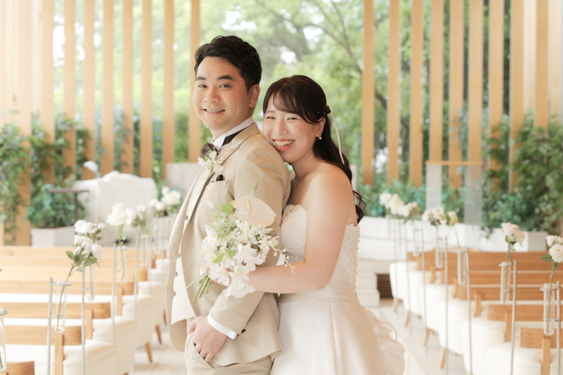 洋装最後は仲良しショットで!