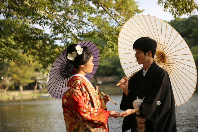 夕暮れのロマンチックな光