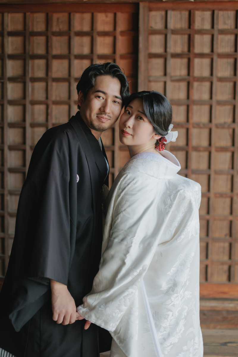 仲良く顔を寄せて