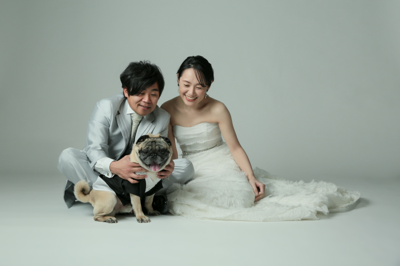 仲良し家族ショット