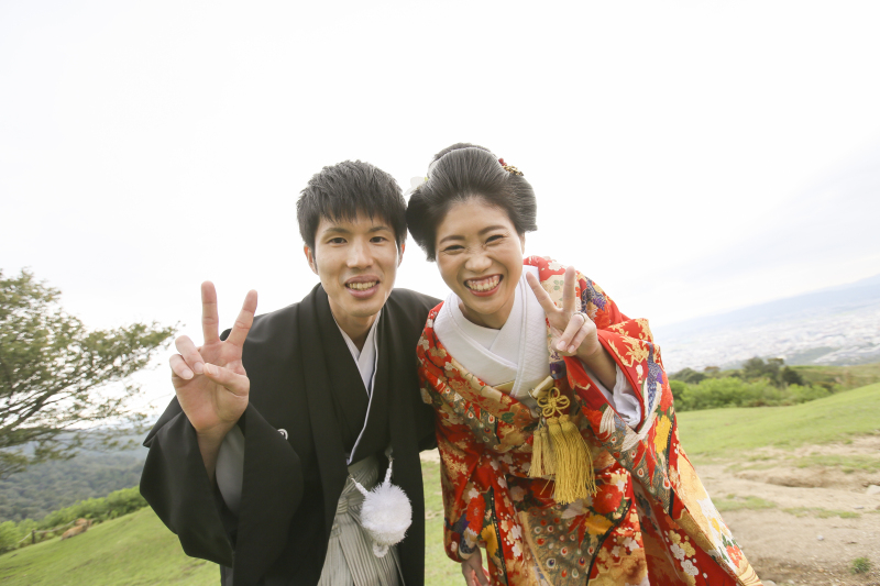 仲良くピース！