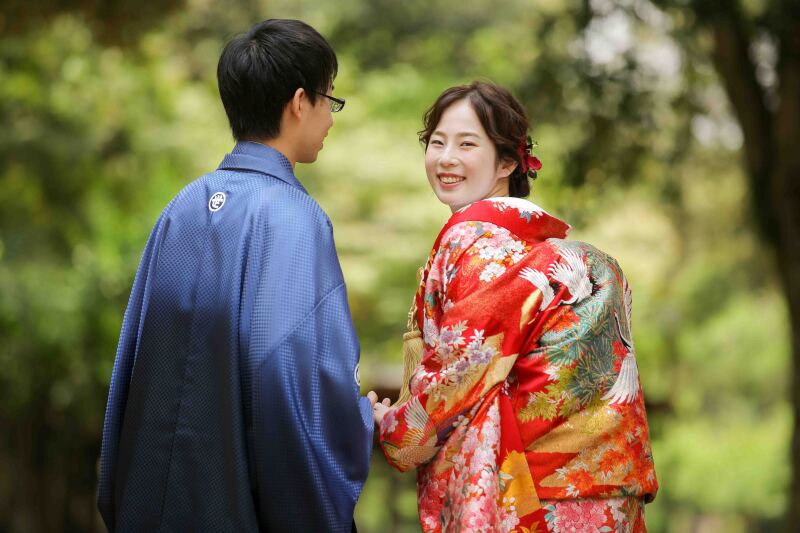 奈良公園での和装撮影