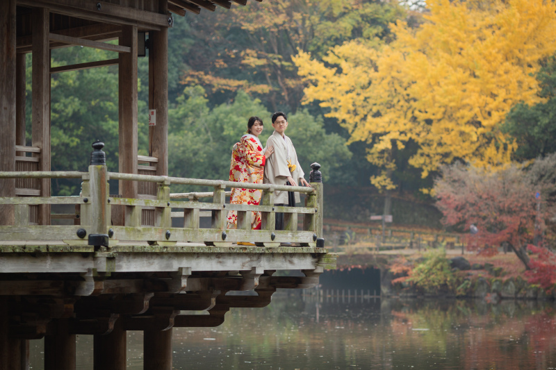 【紅葉残りわずか!】浮見堂ロケーション◇全データ150カット・美肌補正付き