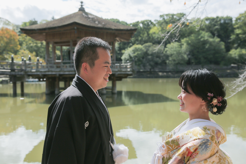 若草山+浮見堂 奈良定番スポットいいとこ取り和装ロケーション