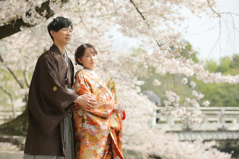 【桜シーズン限定特典付き】　浮見堂 和装 桜ロケーション