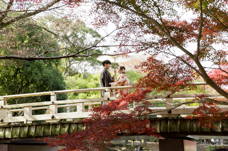 【紅葉残りわずか!】浮見堂ロケーション◇全データ150カット・美肌補正付き