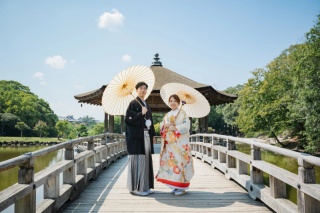 【新緑シーズン限定特典付き】　浮見堂 和装ロケーション