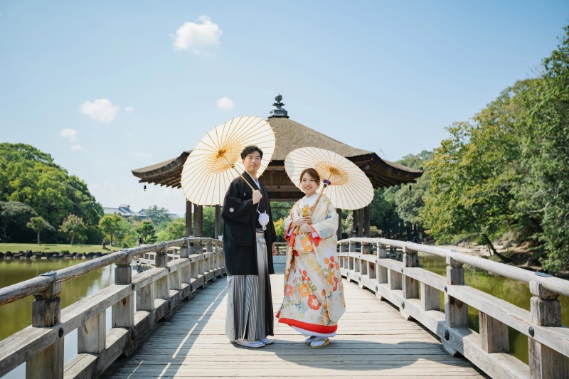 【新緑シーズン限定特典付き】 浮見堂 和装ロケーション