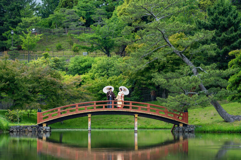 大乗院庭園 和装ロケーション◇全データ200カット・スタイルアップ&美肌補正付き