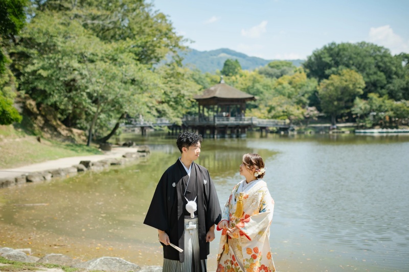 【新緑シーズン限定特典付き】 浮見堂 和装ロケーション