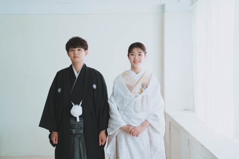 【和装1カット】記念に1枚スタジオプラン♪台紙写真1冊と1カットデータ付き