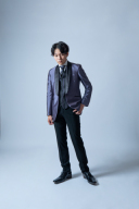 パープルストライプ　T66(S/M/L/LL)