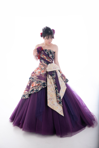 和柄ドレス　(K279)