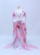 オーガン2枚重ね 桜吹雪 ピンクバラ　A504(＋A503)