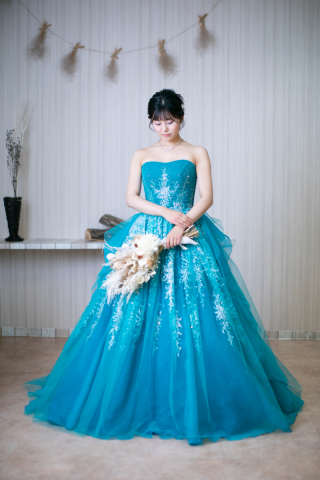 ブルーグリーンドレス　(K281)