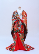 赤茶 市松 御所車 おしどり　A727