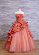 オレンジフリルドレス (K270)