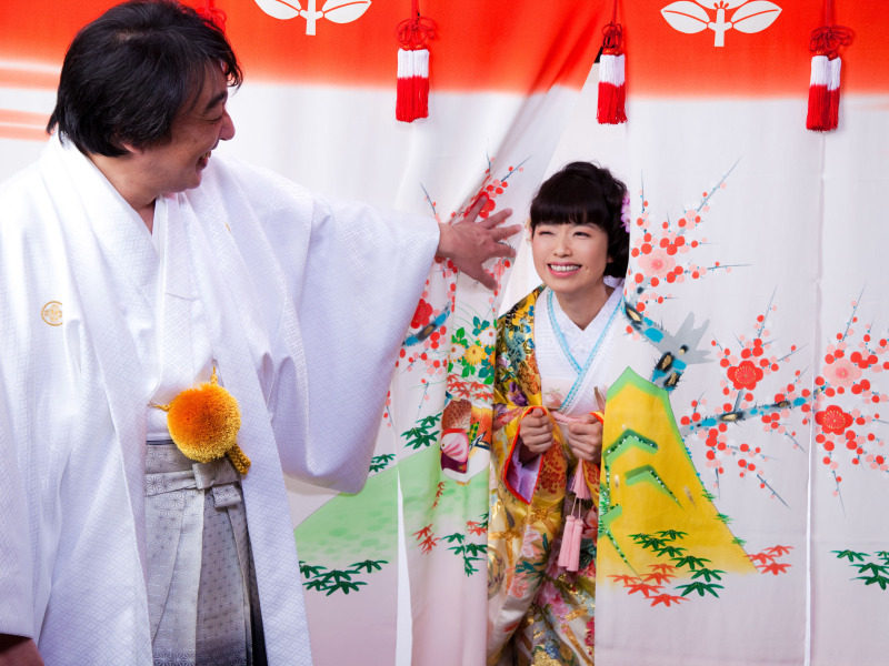 金沢らしく花嫁のれん♥