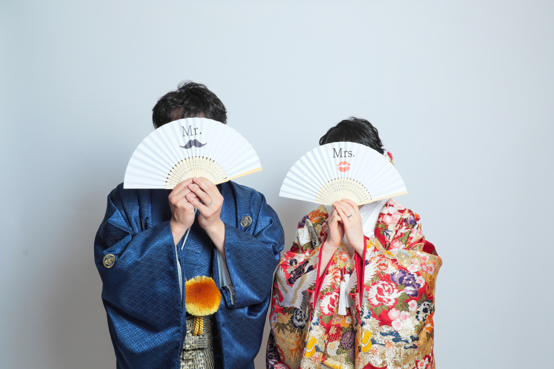 お顔を隠して♡