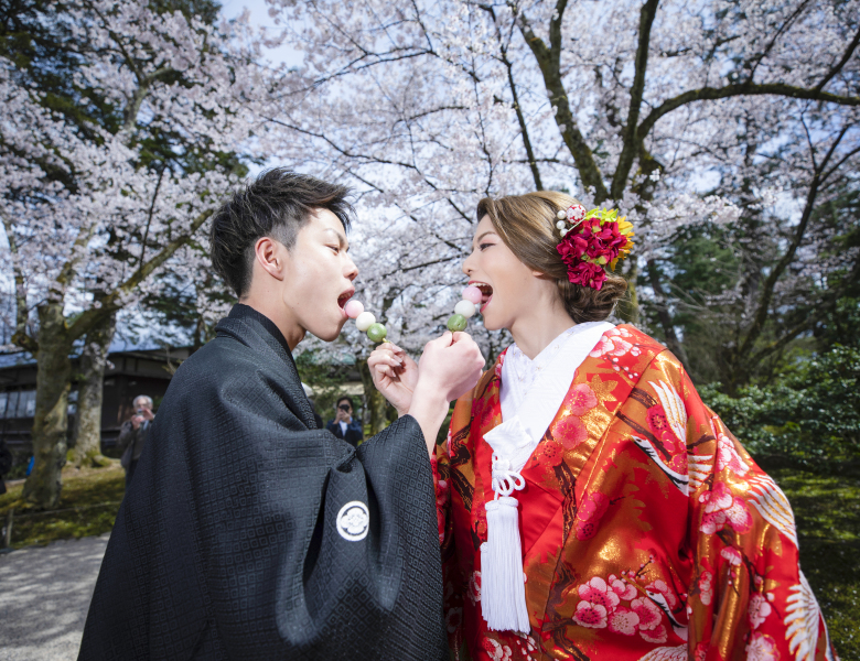 兼六園ロケ!楽しく撮影!