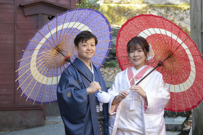 白無垢でロケーション撮影♡