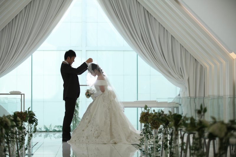 挙式風カットも