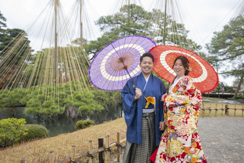 この時期ならではの雪吊り