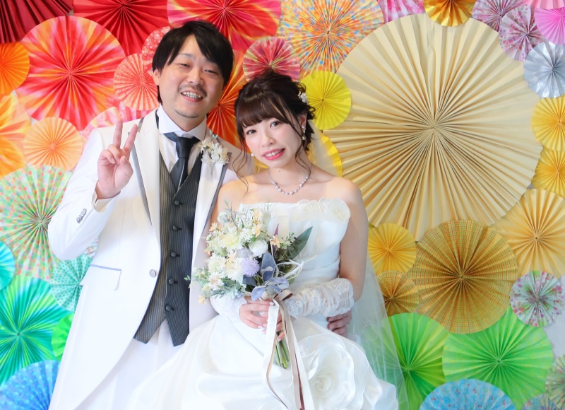 ご夫婦になる日に記念の撮影♡