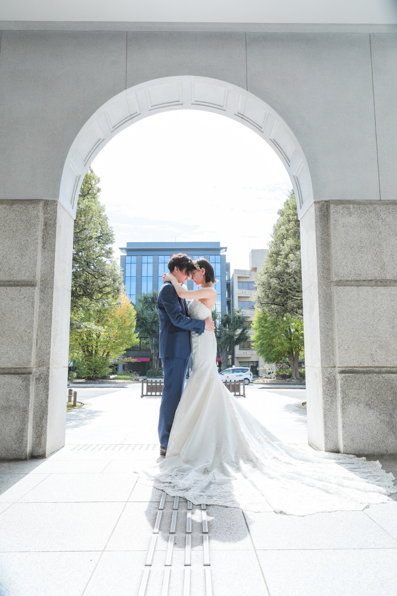 アーチ越しの誓い