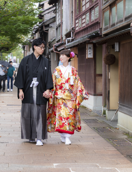 街並みを見渡しながら