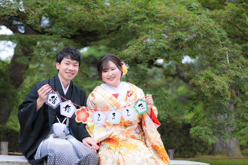 ガーランドを持って☆