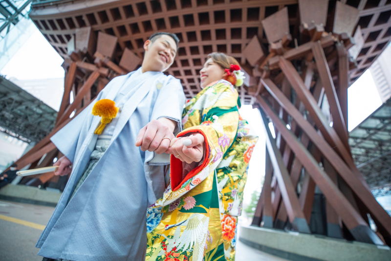 和1洋1♥金沢のシンボル鼓門ロケ♪