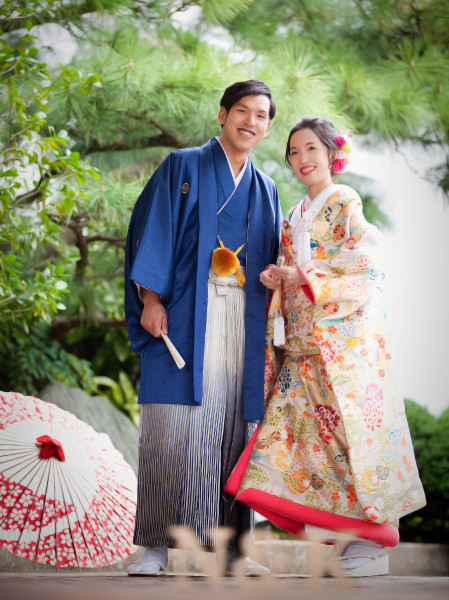 洋髪に変えて玄関へ!