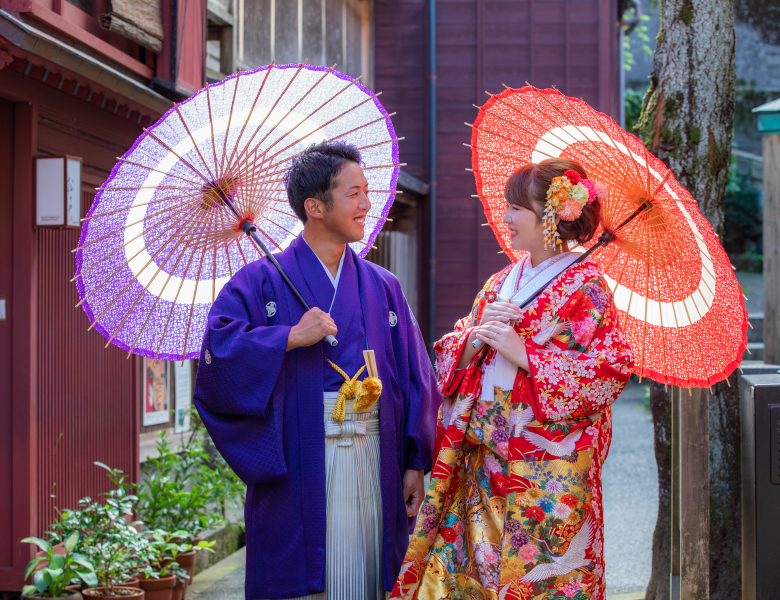 主計町の歴史ある街並み