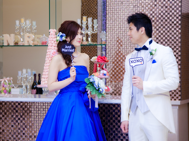 次は披露宴会場へ