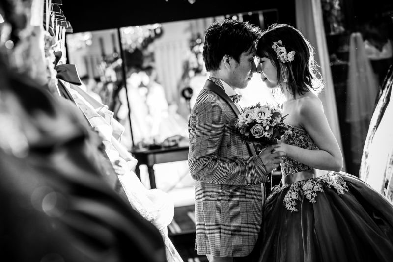 モノクロでドラマチックに